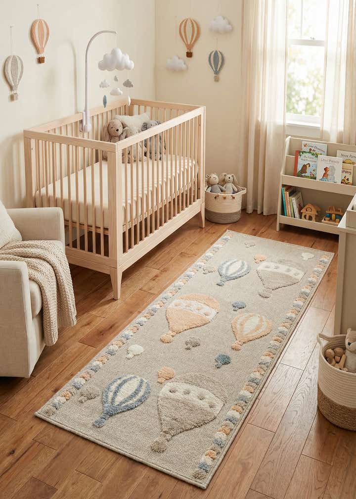 2' 7 x 6' Whimsy Kids Runner Rug