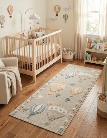 2' 7 x 6' Whimsy Kids Runner Rug