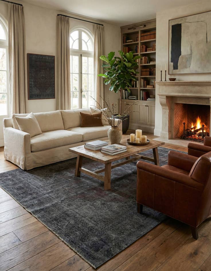 Detail image of 9' 9 x 12' 10  Hand Knotted Ultra Vintage Persian Wool Rug