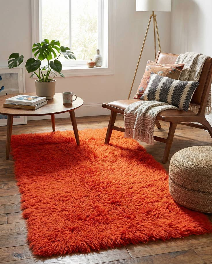 Detail image of 2' 6 x 5' Hand Knotted Moroccan Wool Rug