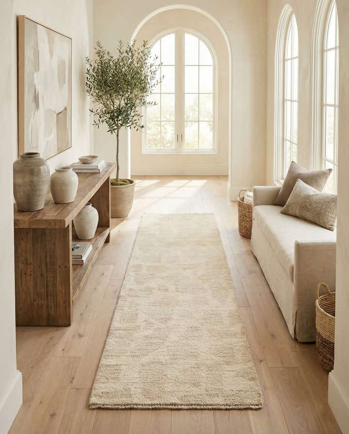 2' 8 x 8' 3 Hand Knotted Moroccan Wool Runner Rug