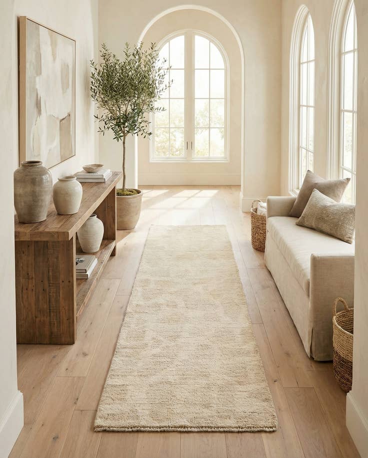 Detail image of 2' 8 x 8' 3 Hand Knotted Moroccan Wool Runner Rug