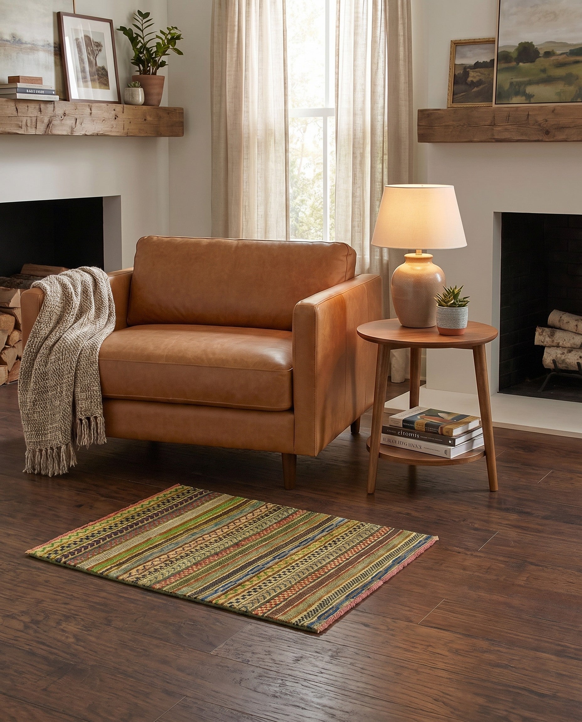 2' 9 x 3' 10 Hand Knotted Modern Ziegler Rug