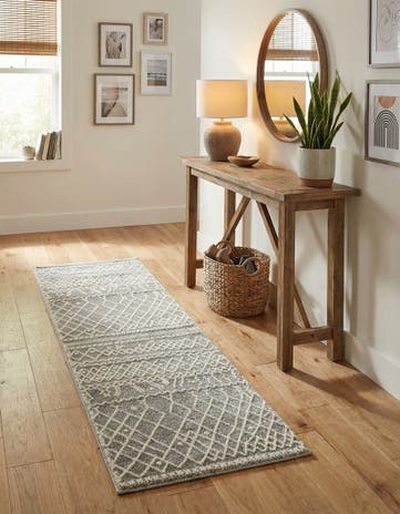Gray Titania Runner Rug