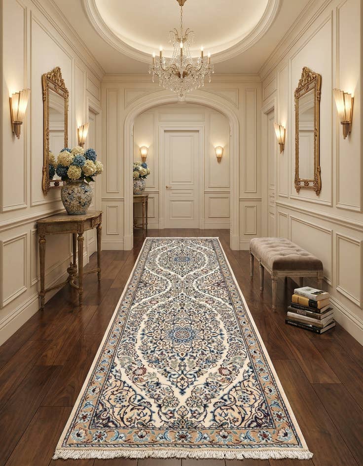 Detail image of 2' x 10' 3 Nain Runner Rug