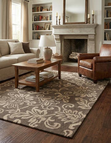 5' 1 x 8' Agra Wool Rug