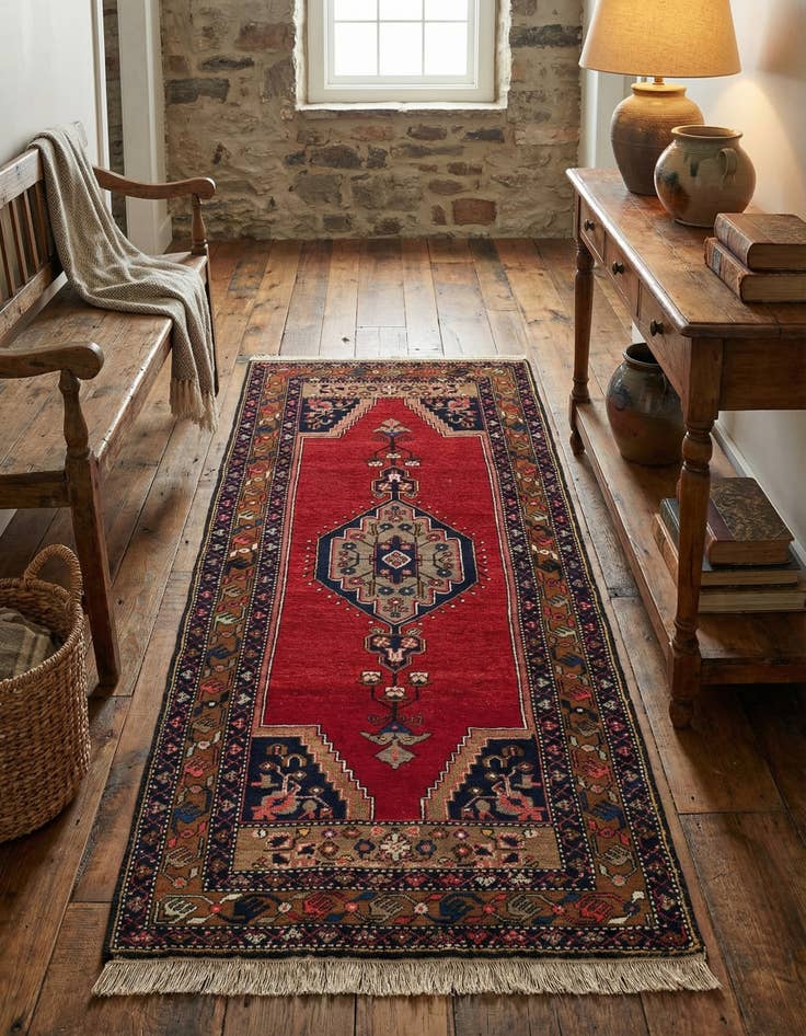 Detail image of  3' 3 x 6' 6  Hand Knotted Anatolian Wool Runner Rug