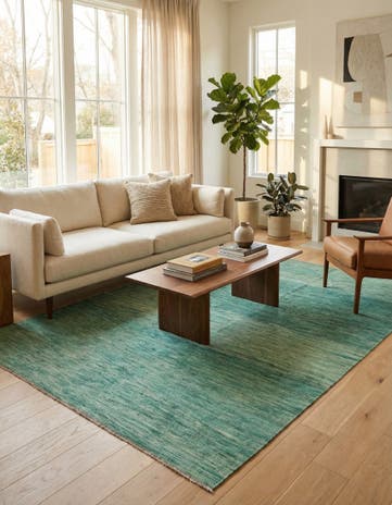6' 5 x 9' 10 Hand Woven Kilim Modern Wool Rug