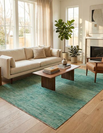 6' 5 x 9' 10 Hand Woven Kilim Modern Wool Rug