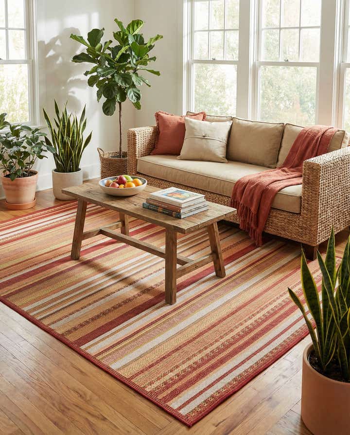 6' x 9' Easy-Clean Baja Indoor / Outdoor Rug