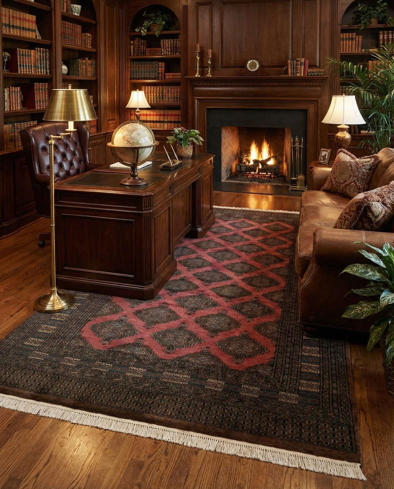 5' 4 x 8' 5 Hand Knotted Bokhara Oriental Wool Rug