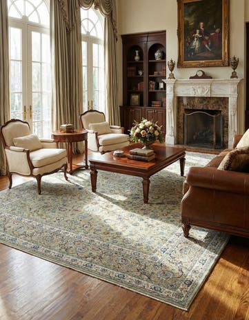 11' 2 x 16' 5 Kashan Rug