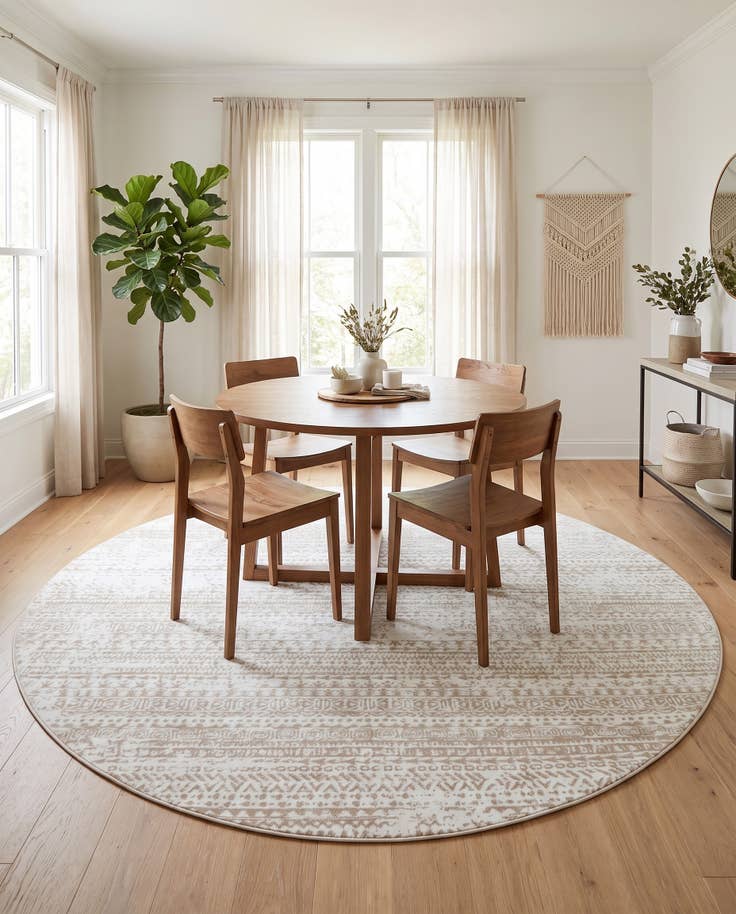 Detail image of 7' 10 x 7' 10 Hermitage Round Rug