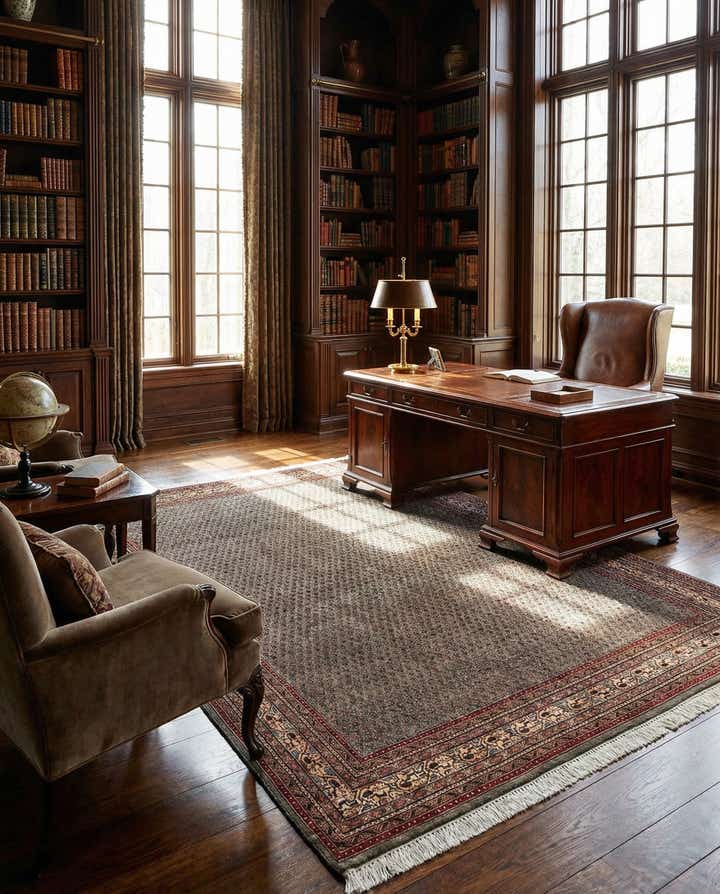 5' 10 x 7' 9 Hand Knotted Mir Wool Rug