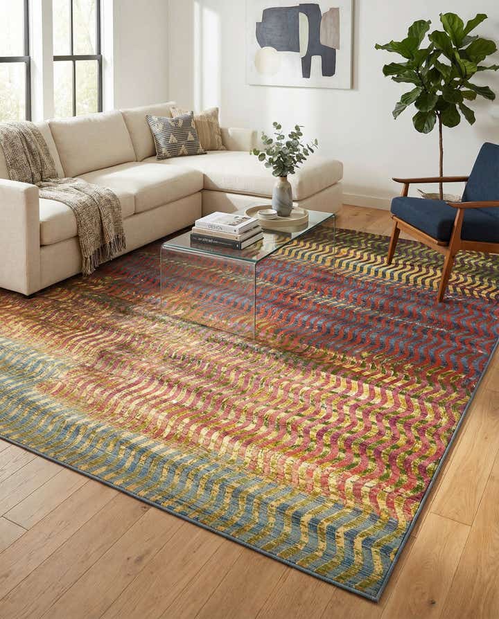 10' x 12' 2 Easy-Clean Modern Indoor / Outdoor Rug