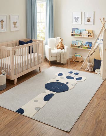 Gray Whimsy Kids Rug