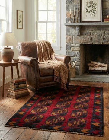 2' 9 x 4' 8 Hand Knotted Balouch Persian Wool Rug