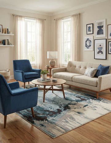 7' x 10' Washable Hyacinth Rug