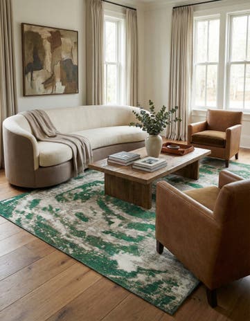6' 4 x 8' 4 Hand Knotted Ultra Vintage Persian Wool Rug
