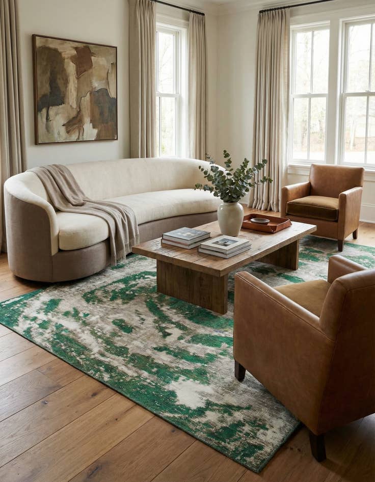 Detail image of 6' 4 x 8' 4  Hand Knotted Ultra Vintage Persian Wool Rug