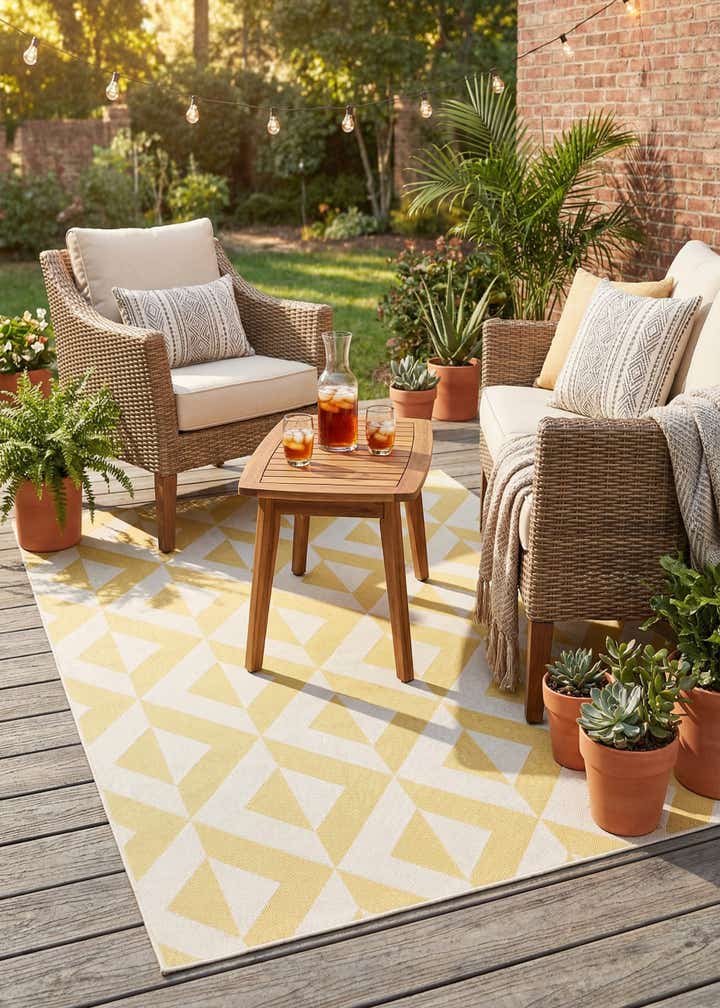 6' x 9' Easy-Clean Jill Zarin Napa Indoor / Outdoor Rug