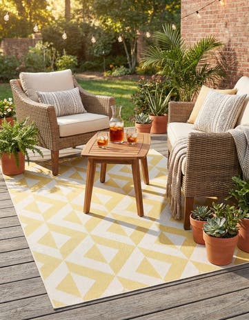 6' x 9' Easy-Clean Jill Zarin Napa Indoor / Outdoor Rug