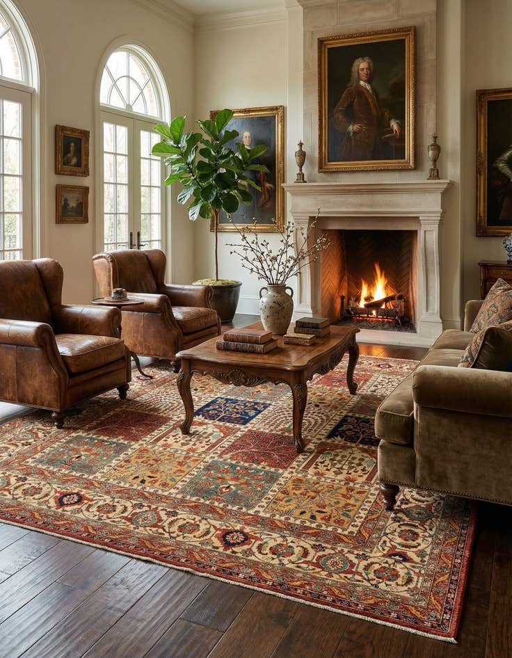 Detail image of 8' 2 x 9' 9 Ariana Fine Wool Rug