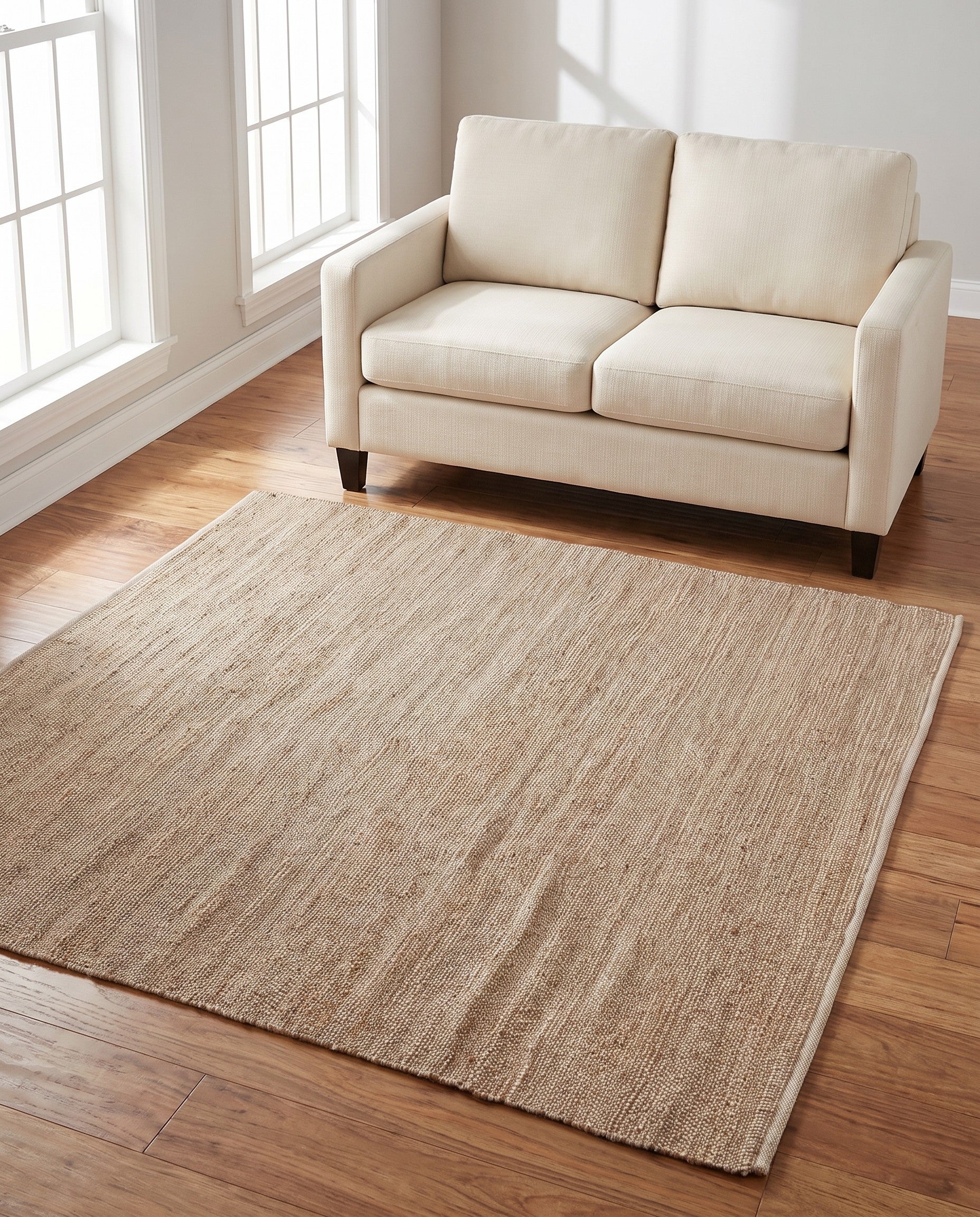 6' 1 x 6' 1 Hand Woven Laurel Handwoven Jute Square Rug