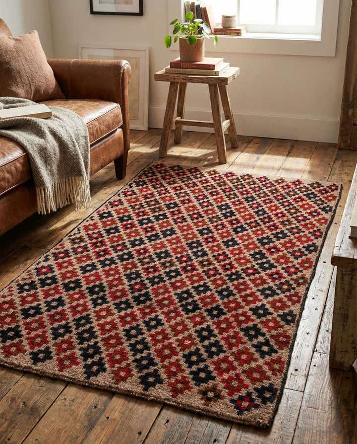 2' 10 x 4' 7 Hand Knotted Balouch Persian Wool Rug