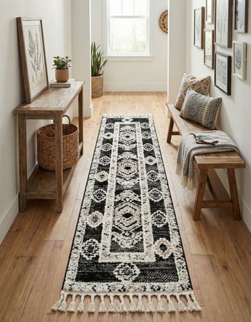 Fossil Gray Cherokee Runner Rug