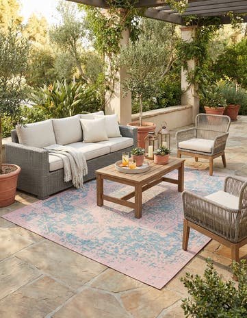 7' 10 x 10' Easy-Clean Jill Zarin Dubai Indoor / Outdoor Rug