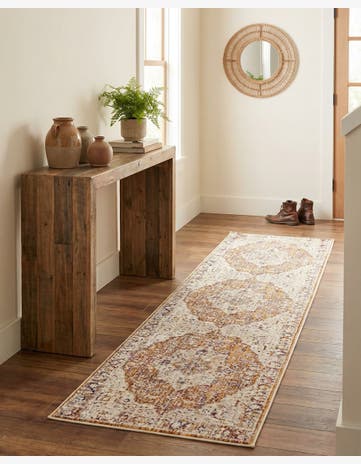 Yellow Deepa Runner Rug