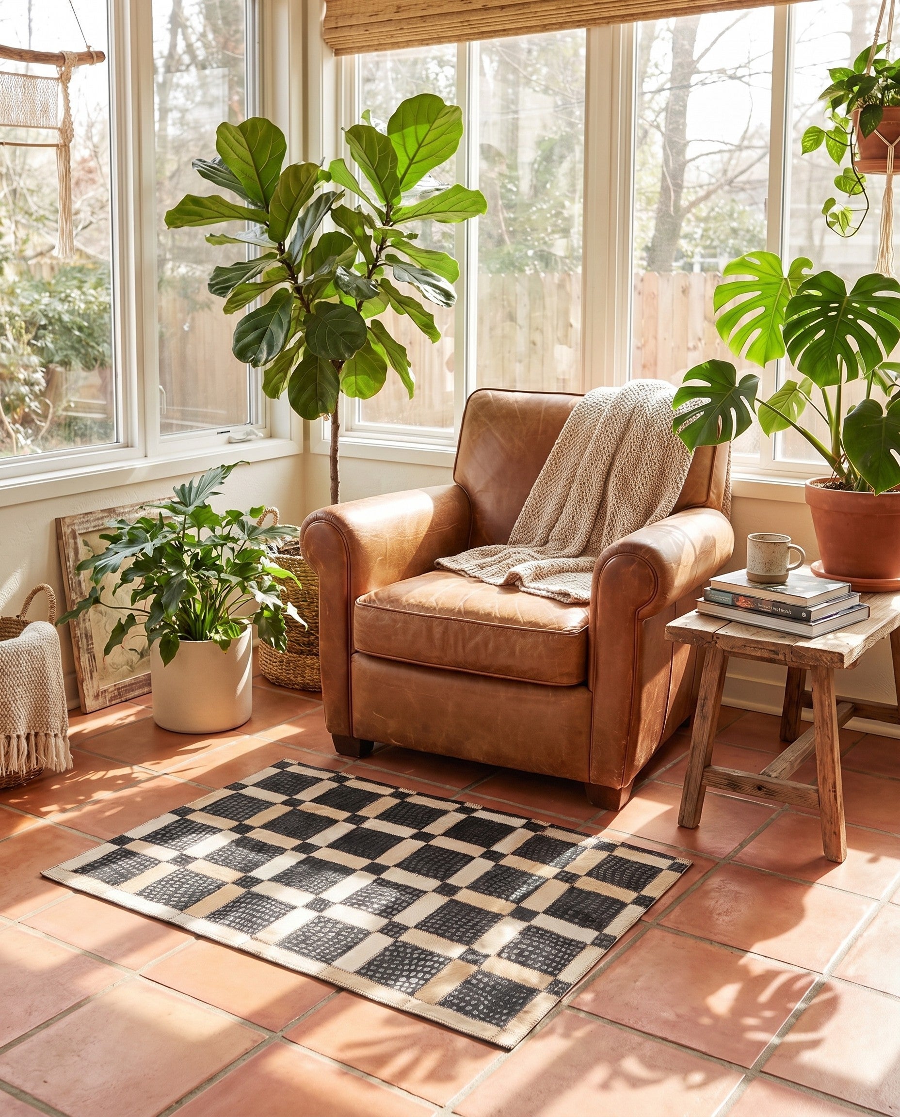 2' x 3' 1 Cowhide Rug