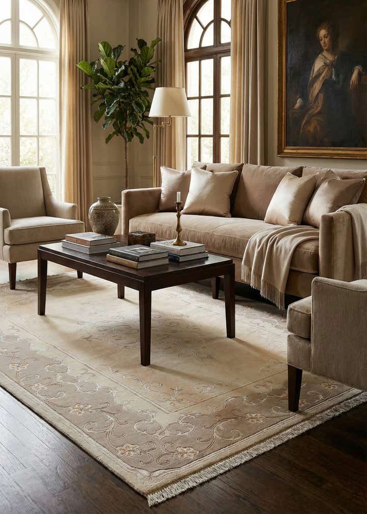 5' 7 x 7' 10 Hand Knotted Darya Rug