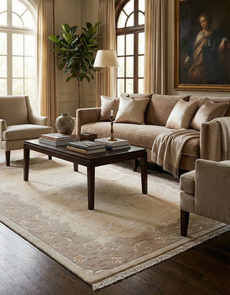 Detail image of 5' 7 x 7' 10 Hand Knotted Darya Rug