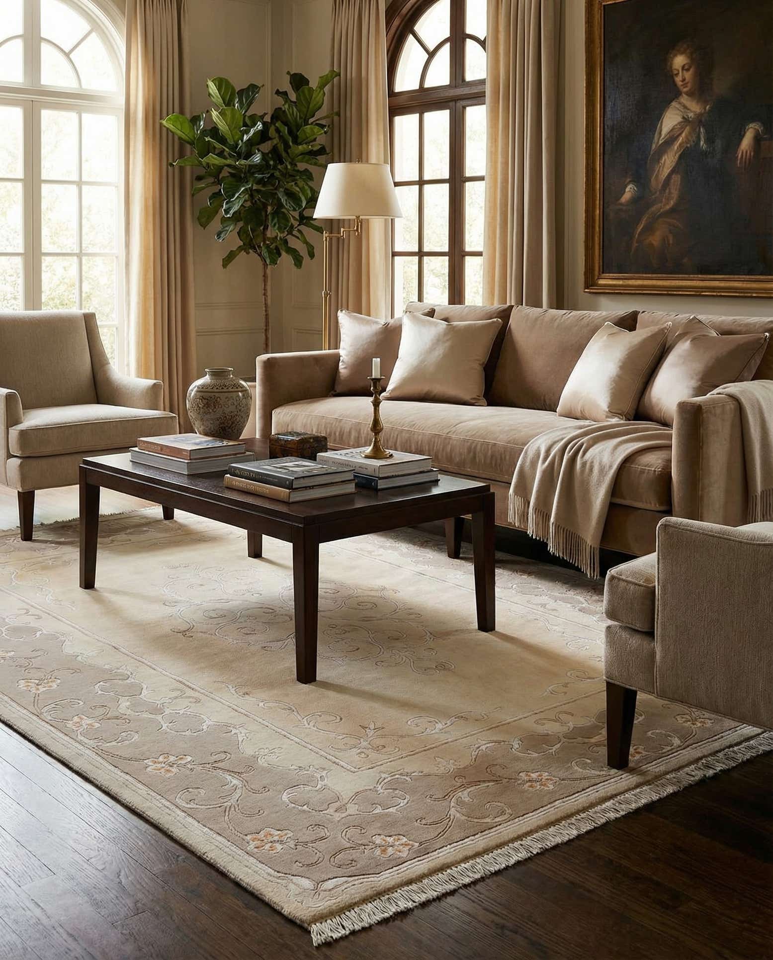 5' 7 x 7' 10 Hand Knotted Darya Rug