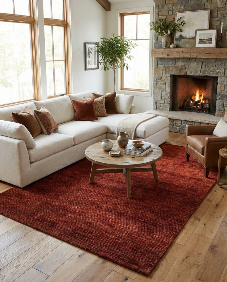 Detail image of 5' 9 x 6' 9 Juma Wool Rug