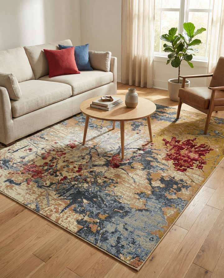 5' 3 x 7' Easy-Clean Modern Indoor / Outdoor Rug