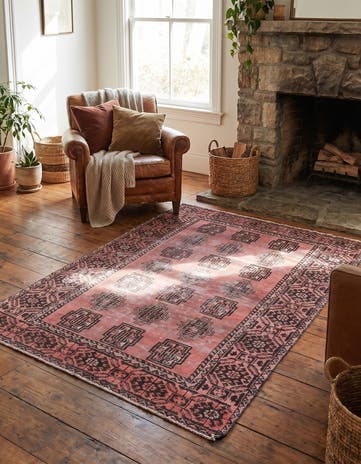 4' x 6' 7 Hand Knotted Ultra Vintage Persian Wool Rug