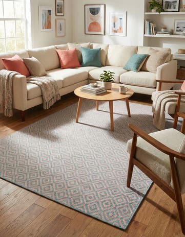 6' x 9' Easy-Clean Jill Zarin Costa Rica Indoor / Outdoor Rug