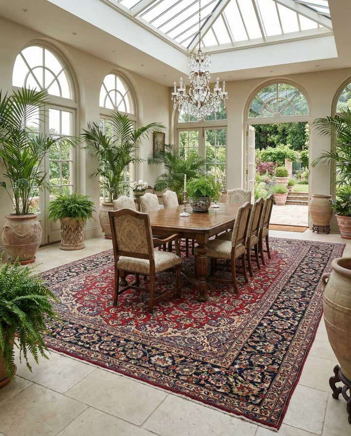 9' 6 x 13' 9 Isfahan Rug