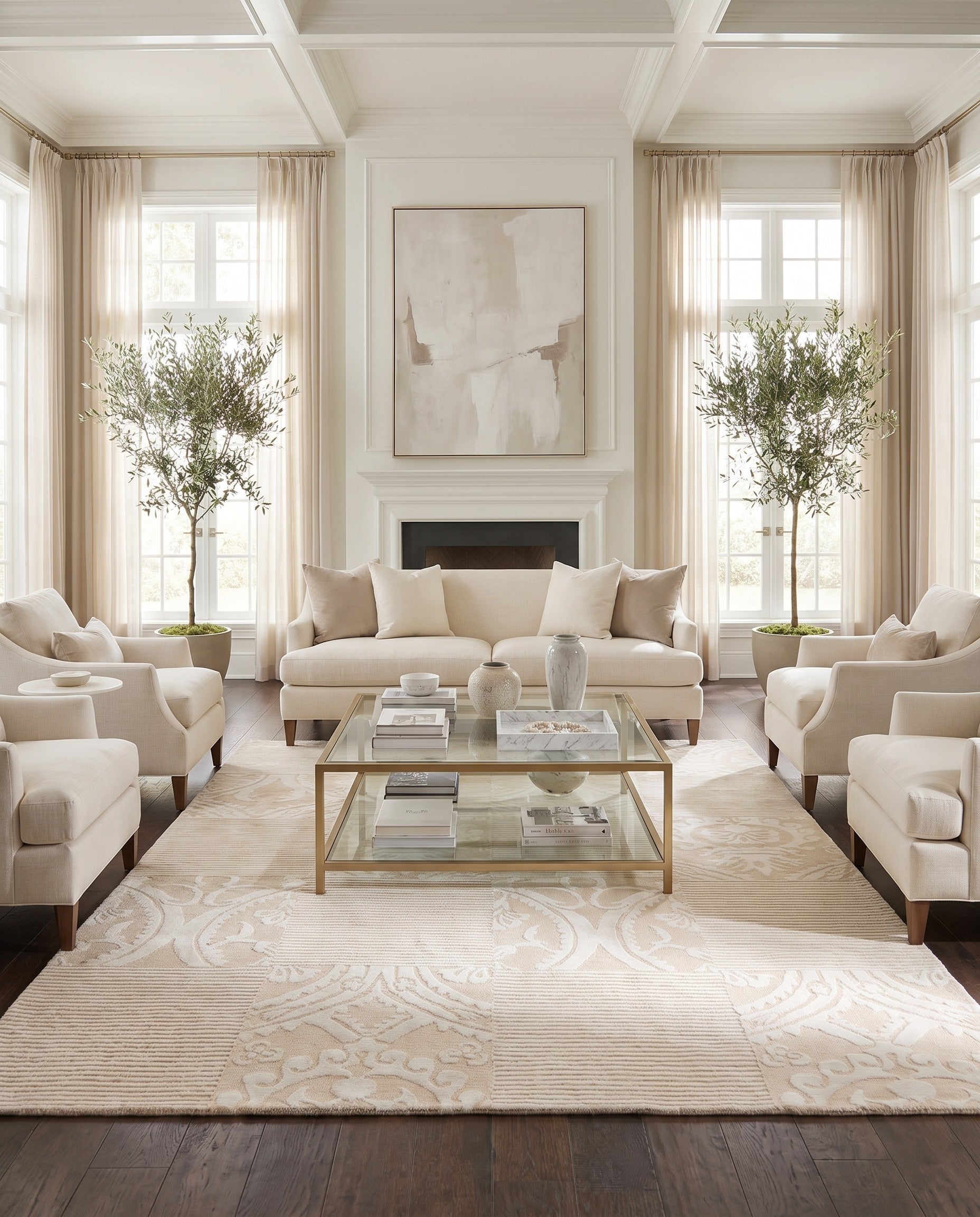 5' 9 x 8' Hand Knotted Darya Wool Rug