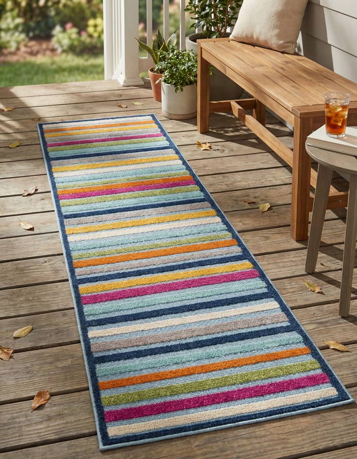 Detail image of 2' x 8' Easy-Clean Aruba Indoor / Outdoor Runner Rug