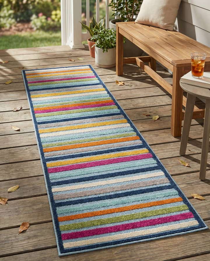 2' x 8' Easy-Clean Aruba Indoor / Outdoor Runner Rug