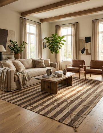 12' 9 x 13' 5 Hand Knotted Moroccan Wool Square Rug