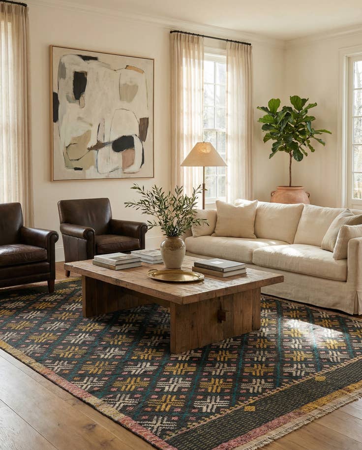 Detail image of 8' x 10' 8 Hand Knotted Darya Wool Rug