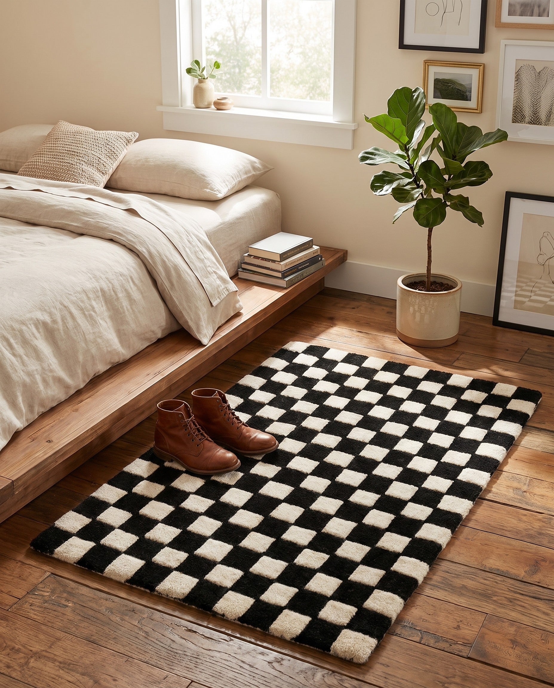 2' 1 x 3' Hand Tufted Wool Rug