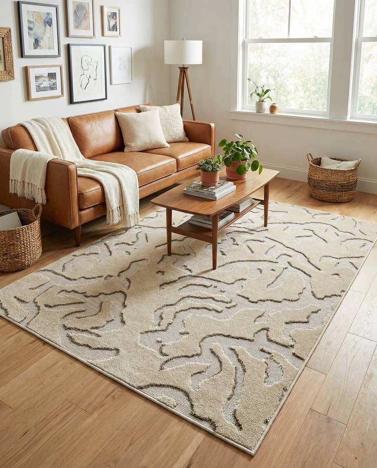 Detail image of 4' x 6' Easy-Clean Sabrina Soto Indoor / Outdoor Rug