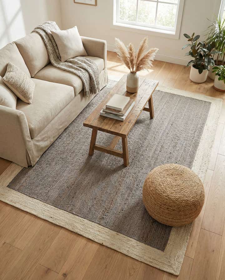 7' 10 x 10' Handmade Braided Jute Rug
