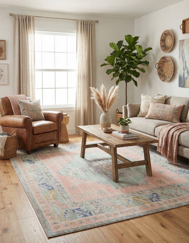 Detail image of  7' 10 x 7' 10 Whitney Square Rug